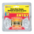 Defender Security DOOR KNOBS GLASS 2""BRASS E 2279